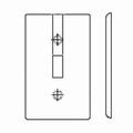 Leviton Telephone/Cable 1 Gang Wallplate 80718-GY
